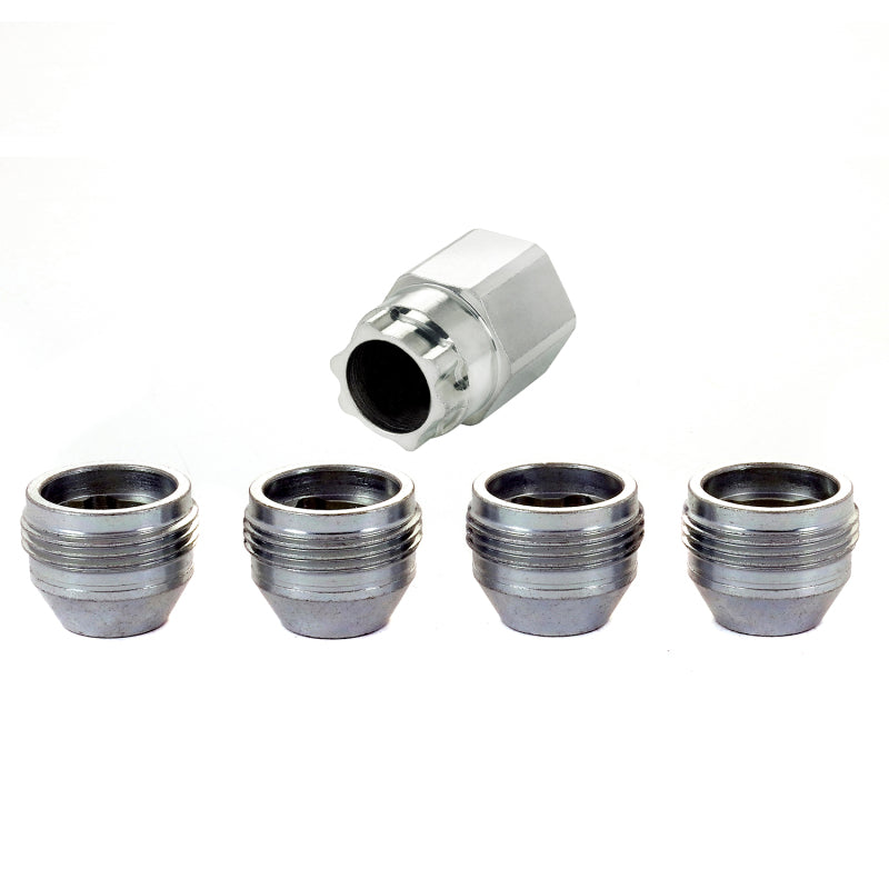 McGard Wheel Lock Nut Set - 4pk. (Under Hub Cap / Cone Seat) M14X1.5 / 22mm Hex / .893in. Length (24019)